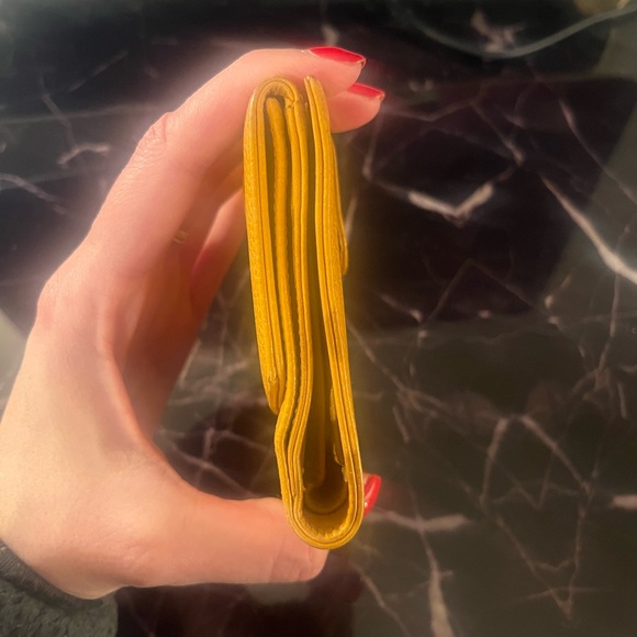 $950 CHANEL Yellow Caviar-Leather Wallet, GUC - Picture 10 of 16